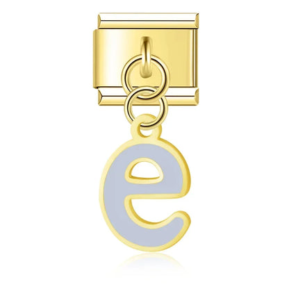 Colorful Lowercase Letter Charm Collection — 9mm Italian Bracelet