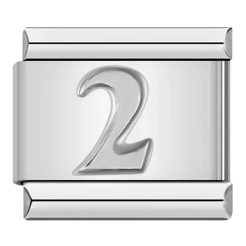 Number Charm Collection — 9mm Italian Bracelet