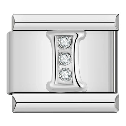Silver Letter Charm Collection Vol. 2 — 9mm Italian Bracelet