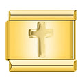 Charm Croix Dorée en Relief — photo du produit