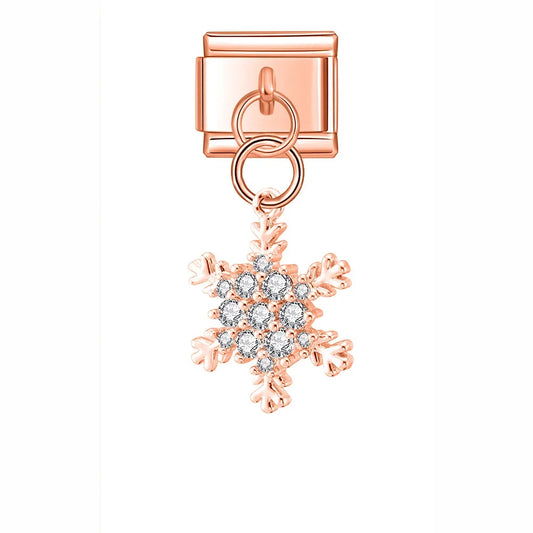 Charm Clé et Flocon de Neige - I