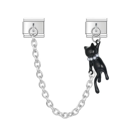 Silver & Gold Letter Charm Collection — 9mm Italian Bracelet