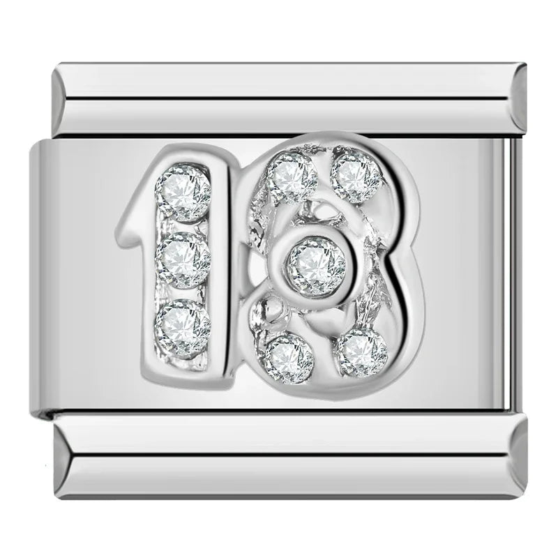 Silver Letter Charm Collection Vol. 2 — 9mm Italian Bracelet