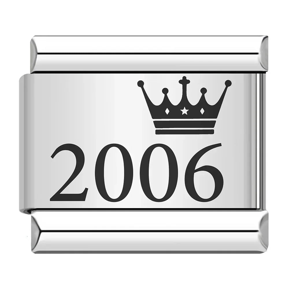 Birth Year Charm Collection — 9mm Italian Bracelet