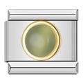 Charm Pierre Ronde Vert Olive — photo du produit