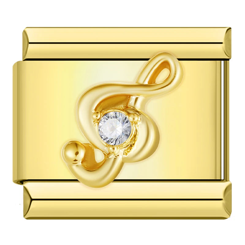Golden Nature Charm Collection — 9mm Italian Bracelet