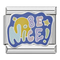 Charm Message Nice Bleu et Mauve — photo du produit