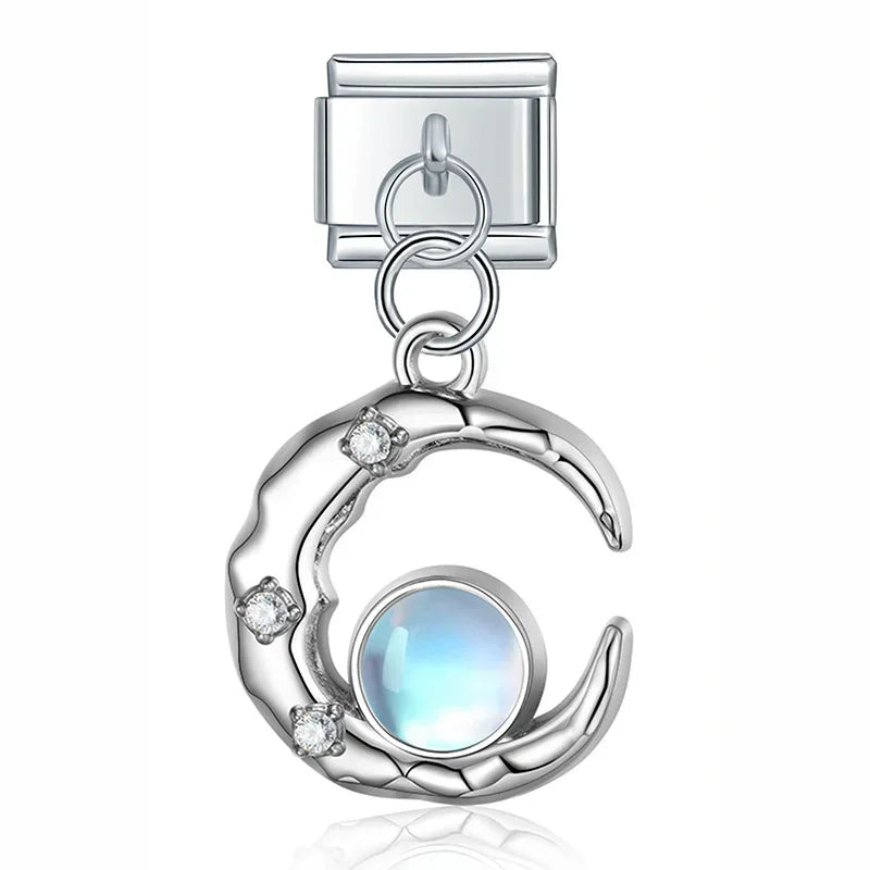 Charm Fleur, Couronne et Lune - NO 6