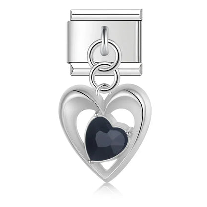 Crystal Dangle Charm Collection — 9mm Italian Bracelet