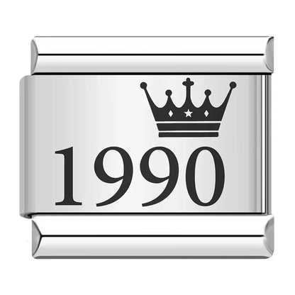 Birth Year Charm Collection — 9mm Italian Bracelet