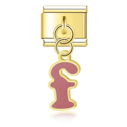 Colorful Lowercase Letter Charm Collection — 9mm Italian Bracelet