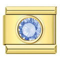 Charm Cristal Bleu Roi Doré — photo du produit