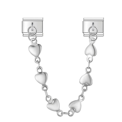 Heart Butterfly Chain — 9mm Italian Bracelet