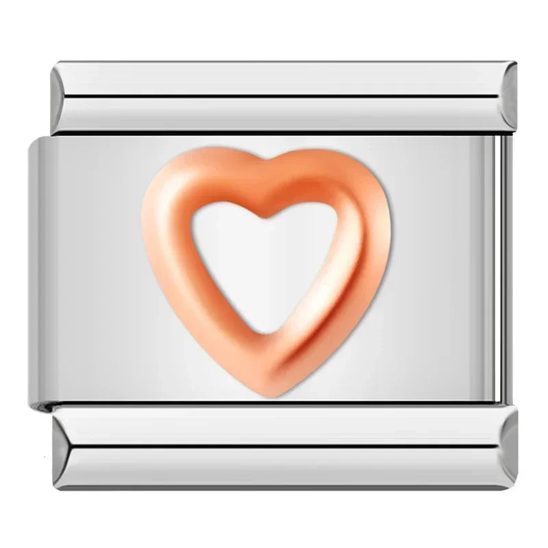 Charm Maillon Cœur Amour - DJ347-D