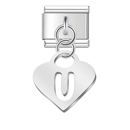Pastel Letter Charm Collection — 9mm Italian Bracelet