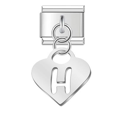 Pastel Letter Charm Collection — 9mm Italian Bracelet