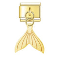 Charm pendentif Queue de Baleine Dorée Ajourée — photo du produit