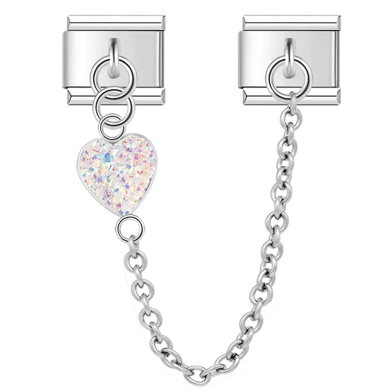 Charm Maillon Cœur Romantique - B