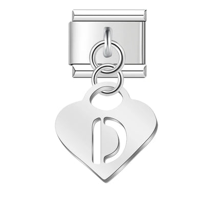 Pastel Letter Charm Collection — 9mm Italian Bracelet