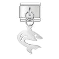 Charm pendentif Dauphin Argenté en Saut — photo du produit