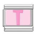 Ensemble de charms Alphabet Rose Argenté — photo du produit
