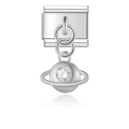 Moon Lock Planet Charm Collection — 9mm Italian Bracelet
