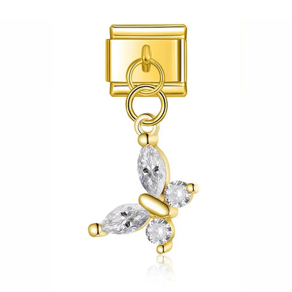 Elephant & Dragonfly Charm Collection — 9mm Italian Bracelet