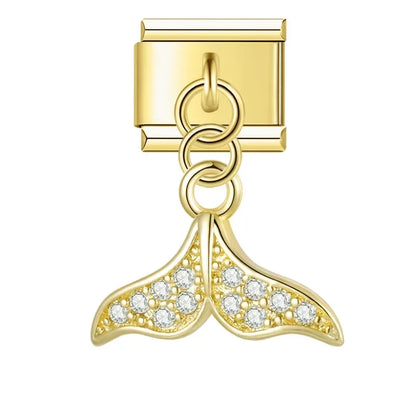 Crown & Moon Charm Collection — 9mm Italian Bracelet