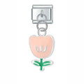 Charm pendentif Tulipe Pêche — photo du produit
