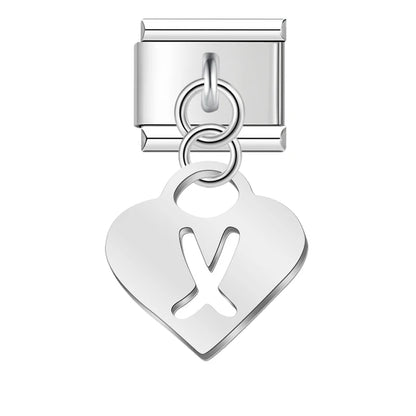 Pastel Letter Charm Collection — 9mm Italian Bracelet