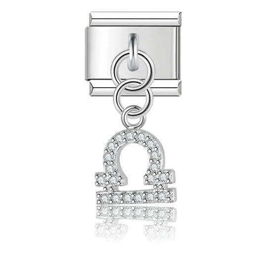 Charm Zodiaque CZ Pendant - DJ1871 Silver 7