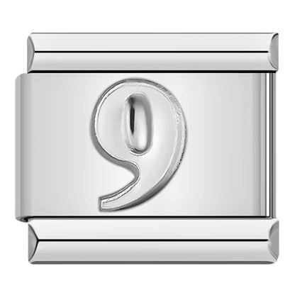 Number Charm Collection — 9mm Italian Bracelet