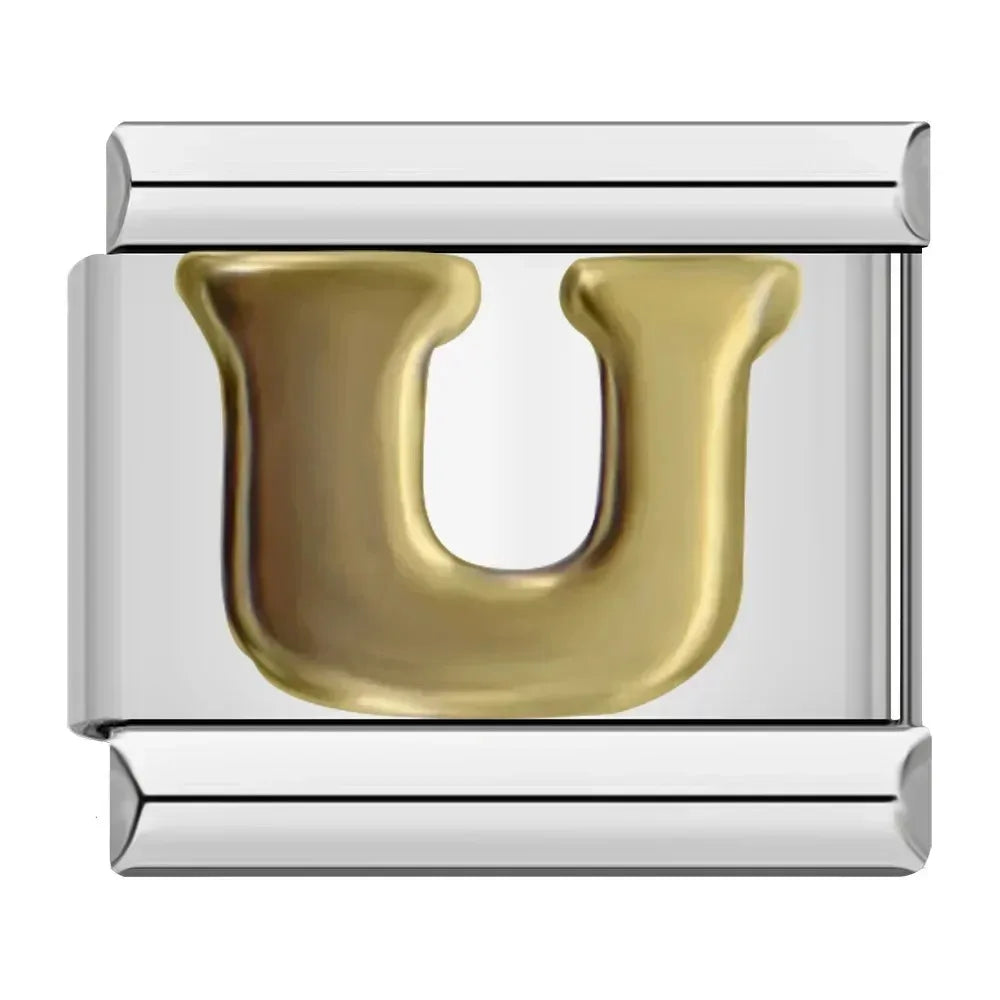 Classic Letter Charm Collection — 9mm Italian Bracelet