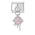 Charm pendentif Planète Rose et Argent — photo du produit