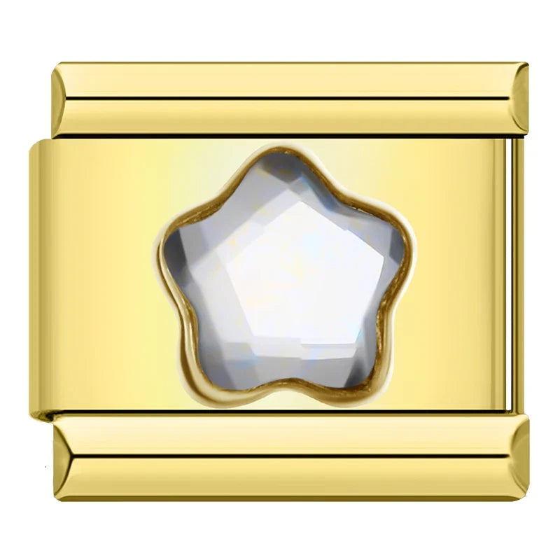Charm Étoile CZ Dorée - DJ1801 Gold 7