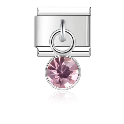 Birthstone Month Charm Collection — 9mm Italian Bracelet