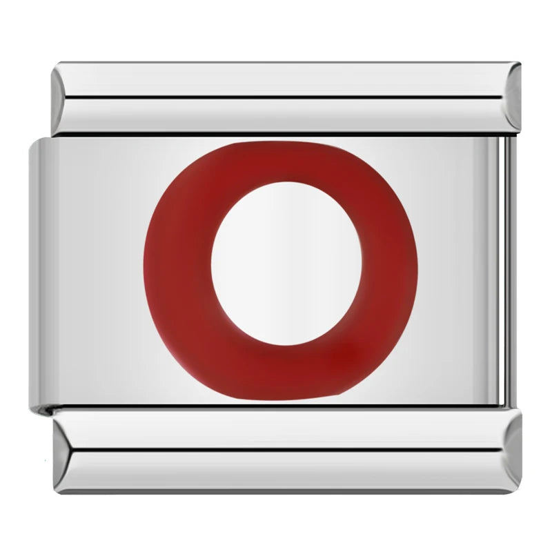 Red Letter Charm Collection — 9mm Italian Bracelet
