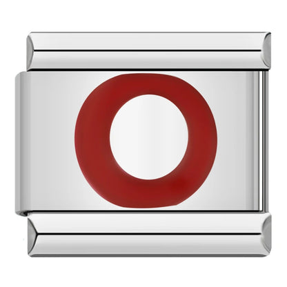 Red Letter Charm Collection — 9mm Italian Bracelet