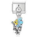 Charm pendentif Poisson Tropical Bleu et Jaune — photo du produit
