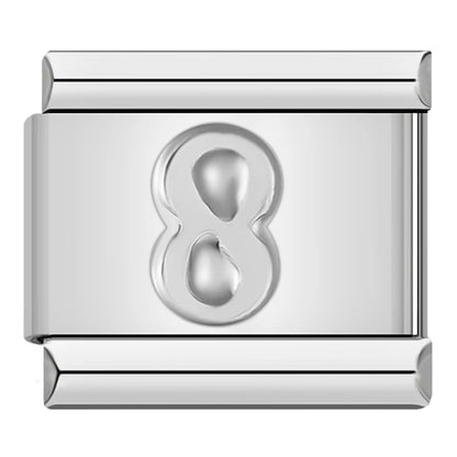 Number Charm Collection — 9mm Italian Bracelet