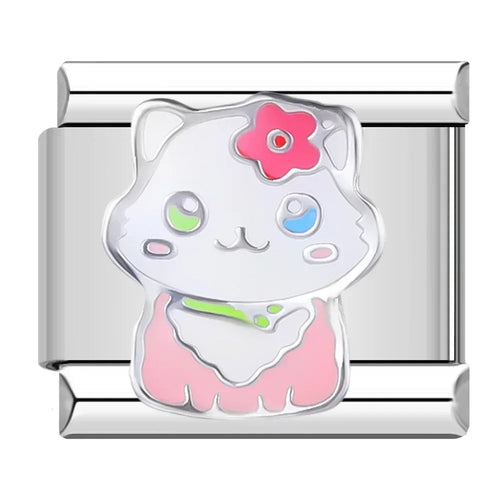 Charm Cœur et Fleur Colorés - 13