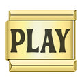 Charm Mot Play Noir sur Doré — photo du produit