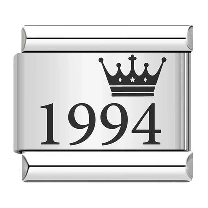 Birth Year Charm Collection — 9mm Italian Bracelet