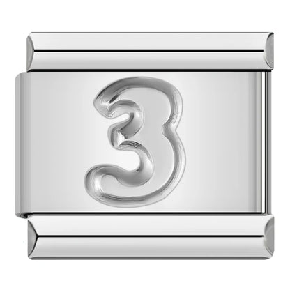 Number Charm Collection — 9mm Italian Bracelet