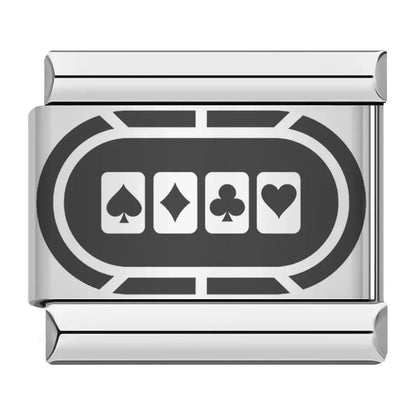 Poker & Casino Charm Collection — 9mm Italian Bracelet