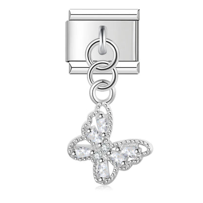 Turtle & Butterfly Charm Collection — 9mm Italian Bracelet