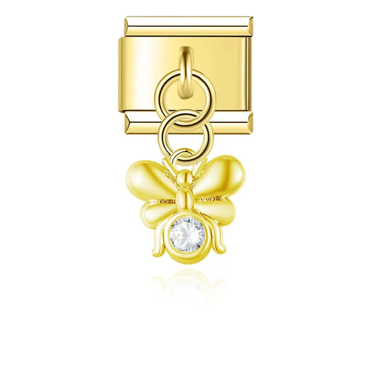 Charm Lune, Cadenas et Planète Dorés - DJ1560 NO 2