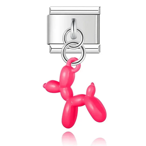 Charm Chien Ballon - DJ594 K Rose Red