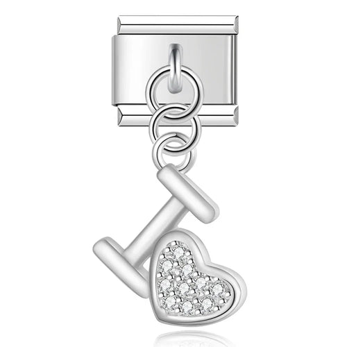 Charm Cœur et Lèvres CZ - DJ1383 NO 9
