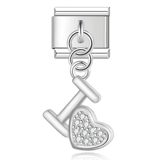 Charm Cœur et Lèvres CZ - DJ1383 NO 9